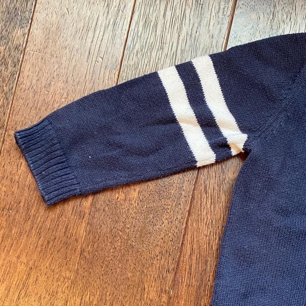 Janie and Jack Navy Sweater with Puppy Design - Picture 7 of 7